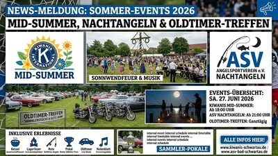 Kiwanis MidSummer und mehrere Vereins‑Events am letzten Juniwochenende in Bad Schwartau