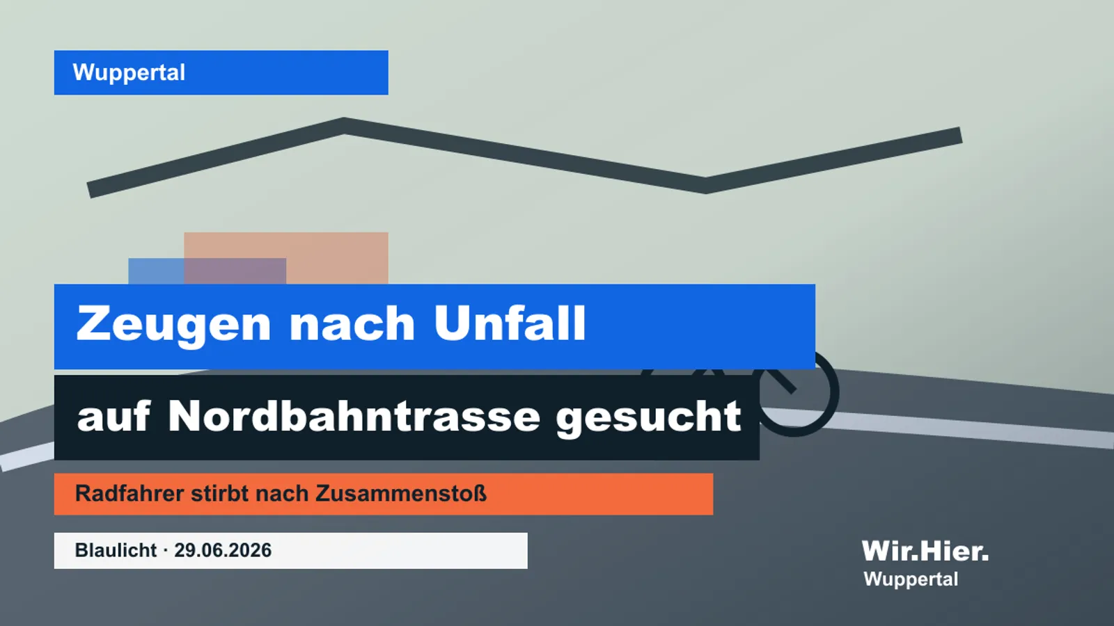 Symbolisches Hero-Bild der Nordbahntrasse mit Radweg, Bahnbrücke und Rettungslicht ohne erkennbare Personen.