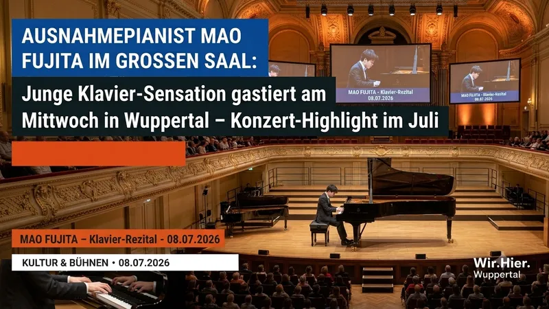 Mao Fujita im Großen Saal Stadthalle Wuppertal.