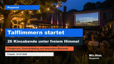 Talflimmern Open-Air Kino in Wuppertal