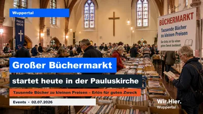 Großer Büchermarkt in der Pauluskirche
