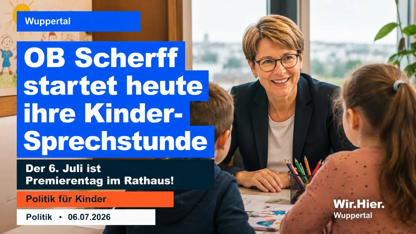 OB Scherff startet ihre Kinder Sprechstunde